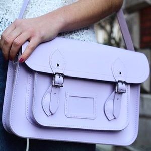 Cambridge Satchel 14” Freesia/Lavender purple